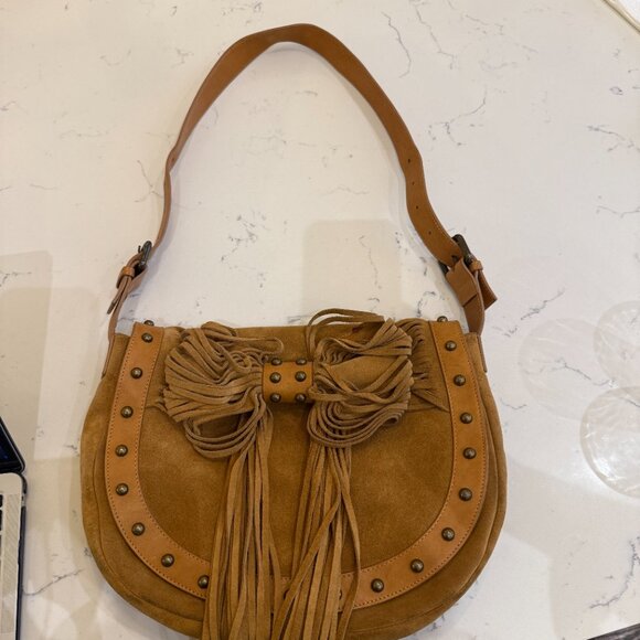 💯 Authentic RED Valentino Designer Crossbody – Tan Studded Bow Detail - Picture 14 of 15